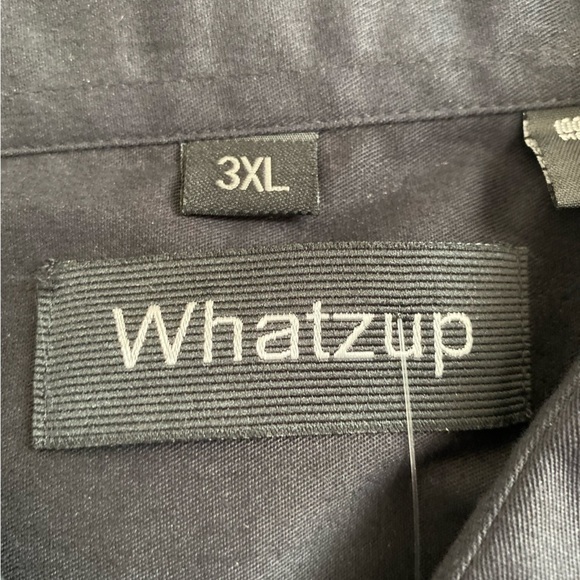 Whatzup Black Tupac Button Down Shirt Men Size 3XL. - Picture 3 of 3